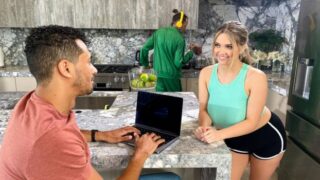 Angie Faith – Big Naturals Kitchen Cheater – Huge Boobed Babe Fucks Behind BF Back