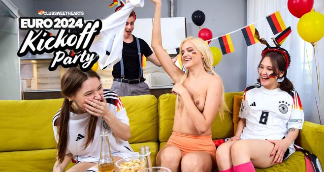 Euro 2024 kick off party –  Young Slim Sexy Girls HD Porn